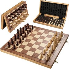 29CM -Schachspiel Schach Schachbrett Holz Chess Board klappbar Schach-Set