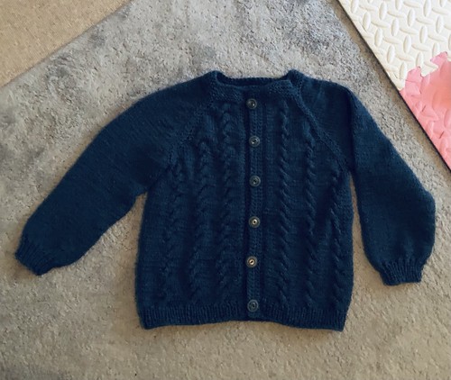 Jacke handgestrickt gr98 mit - jacke,