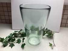 Große Glasvase, alt...dickwandig / 29 cm