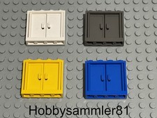 Lego 6546 6556 Fenster 1x4x3 altdunkelgrau blau gelb weiß Eisenbahn Train