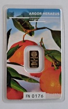 1g Goldbarren Argor-Heraeus Following Nature Winter 2018/19