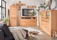 Massivholz Anbauwand 3teilig