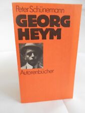 Georg Heym - Autorenbücher / Peter Schünemann (C.H. Beck) + kleine Beilage