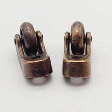 2 antike Möbelrollen Messing