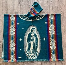 Alpaka Poncho mit Kapuze aus