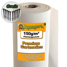 Gartenvlies 150g Unkrautvlies Bodengewebe Geotextilvlies Unkrautfolie PP weiß %