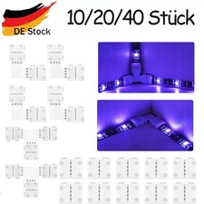 10/20/40PCS L T Verbinder Steck-Eck-Verbinder Winkel für RGB LED Strip Streifen