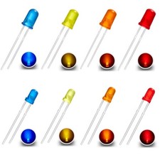 Blink LEDs 3mm 5mm Blinker Blinklicht LED blinkend 1,5Hz 90x pro Minute 10 Stück