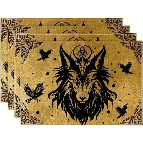 Fenrir wolf rabe platzset - wolf,
