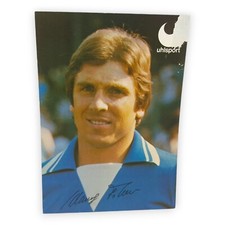 Klaus Fischer FC Schalke 04 Handsignierte Autogrammkarte Uhlsport 1978 Fußball
