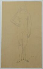 Gerhard Marcks. Junge Frau. Akt. Zeichnung. Signiert.            Bauhaus.
