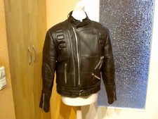 Hurricane 80er Jahre Motorradjacke Lederjacke Bikerjacke Cafe Racer Gr. 25 ca.52