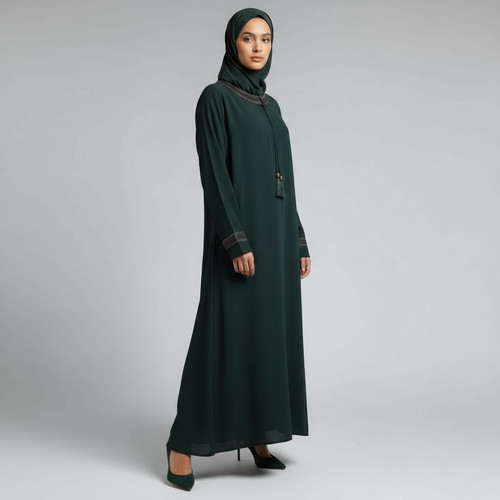 Elegante abaya stickerei - elegante,