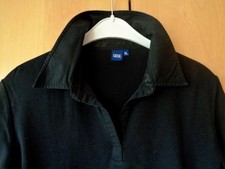 Damen Blusen-Shirt Gr. XL ~ CECIL ~ V-Ausschnitt mit Kragen ~ Langarm ~ schwarz