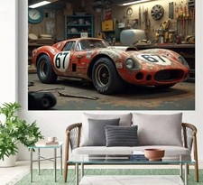 F1-Ferrari-2D- Banner/Poster Fahne Flagge 230x180Rennsport Legende Historis1219