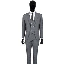 Slim Fit Herrenanzug mit Weste