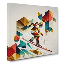 Snowboarden Geometrisch