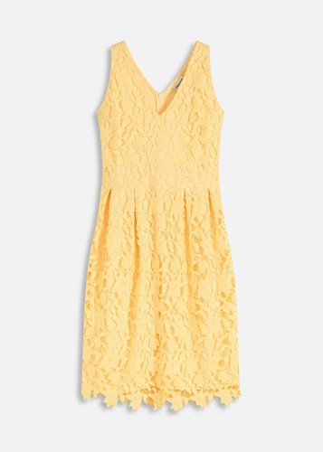 Neu spitzenkleid 42 gelb - spitzenkleid, gr.