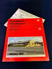 Kursbuch Teilausgabe - Nordbayern - Winter 1990-91 - Dienststück - 480 Seiten   