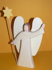 Ostheimer - Krippenfigur Engel mit Stern - Nr. 4000 - H=23,5 cm - Neu -