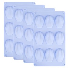 4er Set Silikon Madeleine Backformen Bärentatze Madeleinebackform Kuchen Muschel