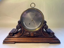 ANTIKES THERMOMETER BAROMETER mit Holzständer um 1900