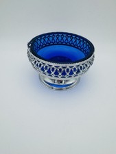 Antike Vintage Schale Blau