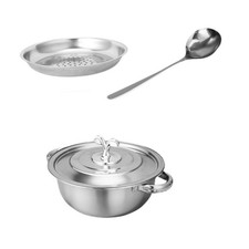 Ölbehälter Fettlöffel 2L Vorratsglas zum Braten Speichern von Fett Camping