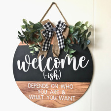 Willkommensschild Türschild