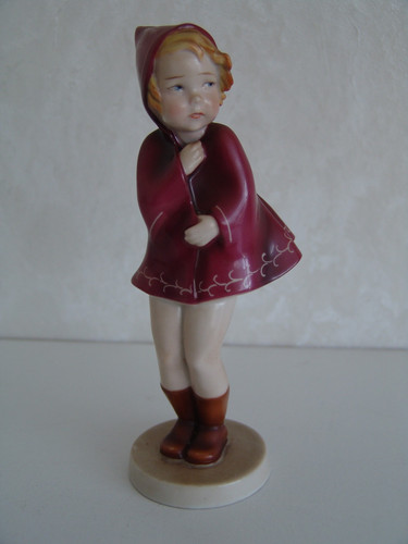 Porzellan figur mädchen - figur,