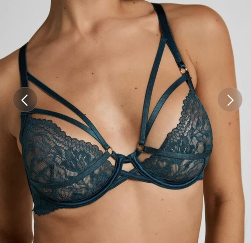 Hunkemöller 80f petrol - bh,