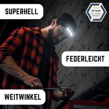 Striplight Pro Arbeitslampe UV Lampe COB Li-Ion Akku Arbeitsleuchte Kopfstrahler