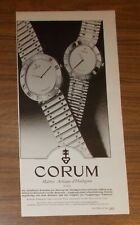 Seltene Werbung vintage CORUM