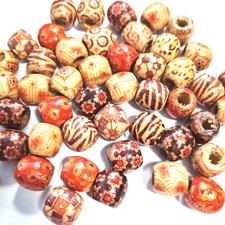 Holzperlen 17mm Holz Ethno