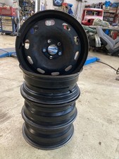 4x 6x15 STAHLFELGEN SCHWARZ