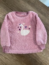 Pullover - Mädchen - getragen - Gr. 110/116 - alive - rosa - flauschig