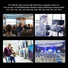 4K 3x3 Video Wall Controller With Media Player Splitter 3840x2160 30Hz Suppor CB