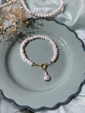 Barock perlenarmband 18k - barock,