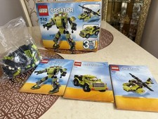LEGO Creator 31007 3in1 Roboter Hubschrauber Truck Alle 3 Modelle Vollständig