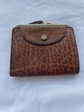 Goldpfeil Caracciola,  Geldbörse, Leder Geldbeutel , Vintage Braun