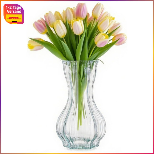 Blumenvase glas 7cm - glas, 19,7cm