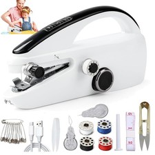 USB+Nähmaschine Elektrische Mini Handnähmaschine Nähen Stitch Tragbar Reise NEU