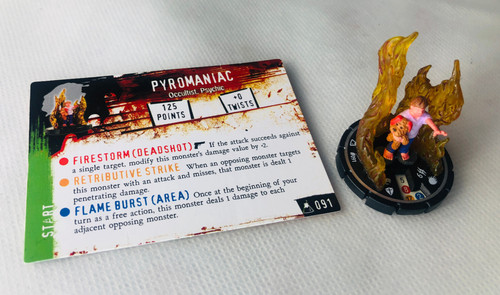 Horrorclix pyromaniac 091 - horrorclix, #091