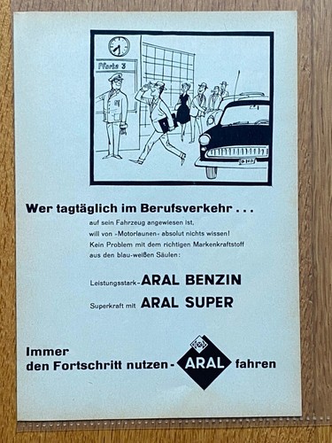 1961 aral super benzin - aral,