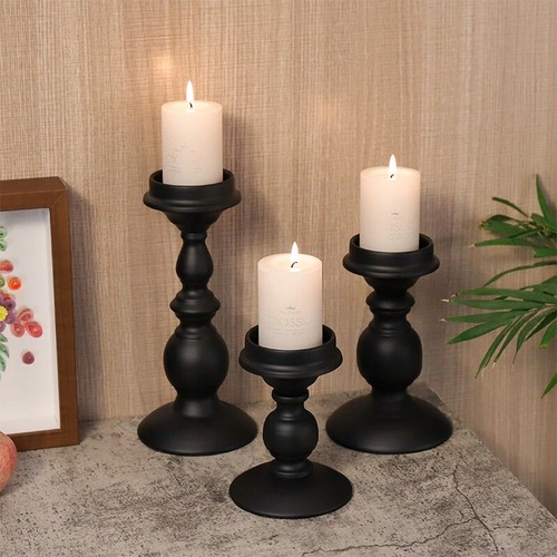 Retro iron candle - iron, holder