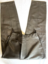 !!   Classic Pelz  Echtlederhose ::::  Butterweiche  Damen Gr; 36 Braun  9152