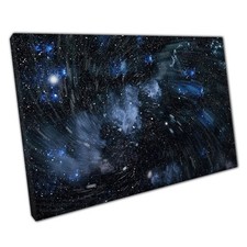 Wirbelnder blauer Nachthimmel