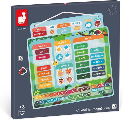 Janod magnetischer kalender - -,