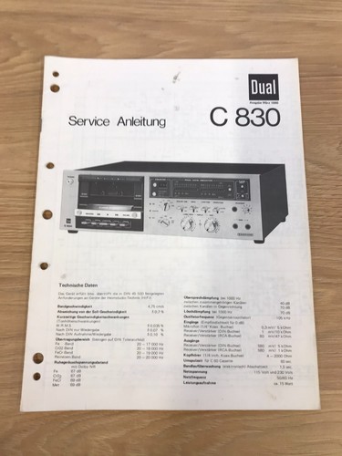 Dual c830 kassettendeck - dual,