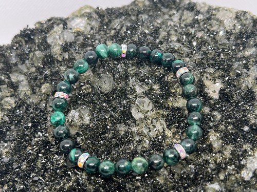 Tiefgrünes smaragd armband - tiefgrünes,